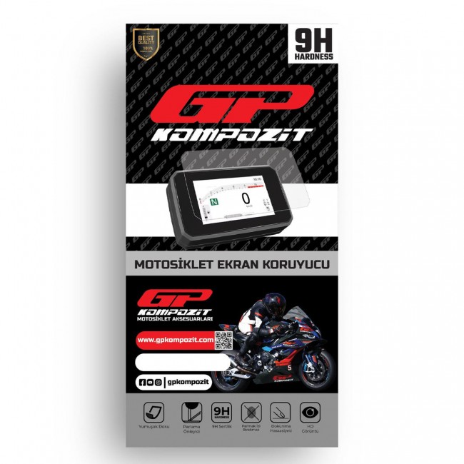 GP Kompozit 9H Нано Фолија за заштита на дисплеј за Honda NC750X 2025-26