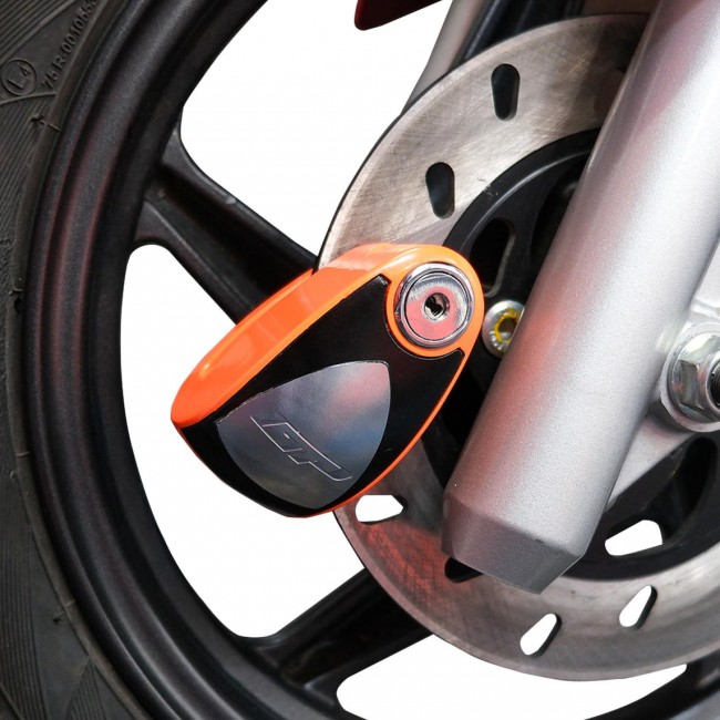 GP Kompozit Alarm Disc Lock Брава за заклучување на диск со аларм портокалова