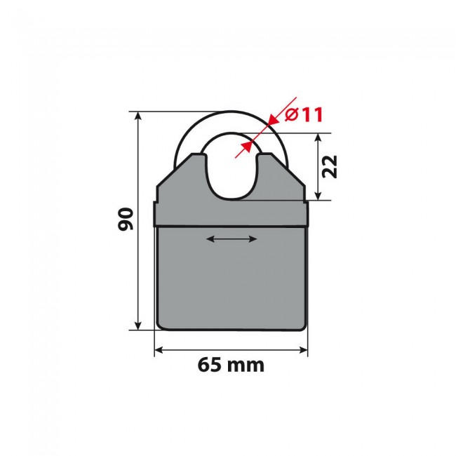 Ланец за заклучување Lampa C-LOCK 200cm