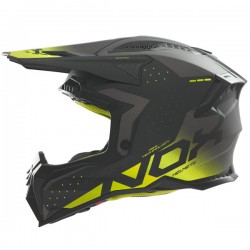Кацига Nox N634 Gradient Црна мат / Флуо жолта