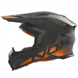 Кацига Nox N634 Gradiant Црна мат / Портокалова