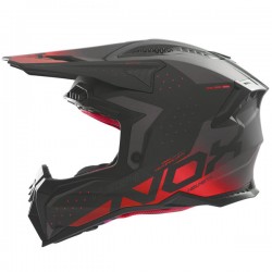 Кацига Nox N634 Gradiant Црна мат / Црвена