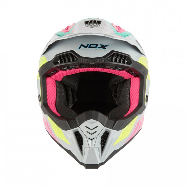 Кацига Nox N634 Storm Nardo сива/розова