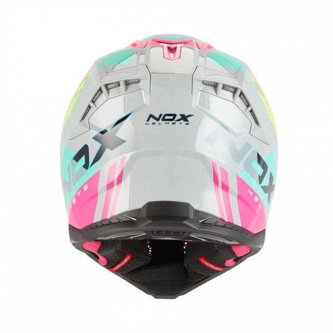 Кацига Nox N634 Storm Nardo сива/розова