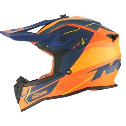 Кацига Nox N633 Revolt Matt Navy Blue / Orange