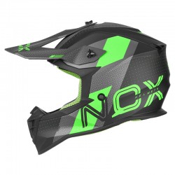 Кацига Nox N633 Viper Mat Grey - Neon Green