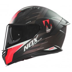 Кацига NOX N401 Crower Црно/Црвена