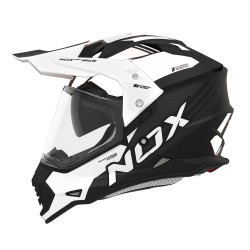 Кацига Nox N312 Impulse црна бела