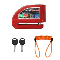 GP Kompozit Alarm Disc Lock Брава за заклучување на диск со аларм црвен