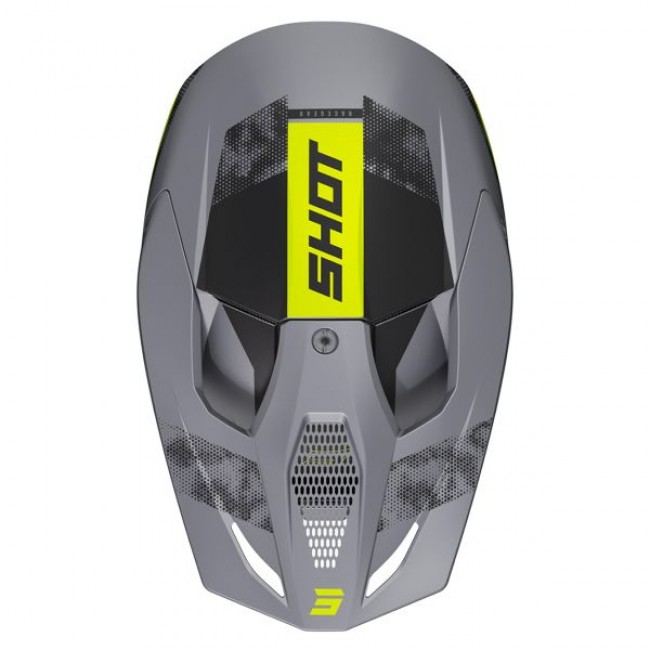 Кацига Shot Furious Patrol Grey Neon Yellow Matt