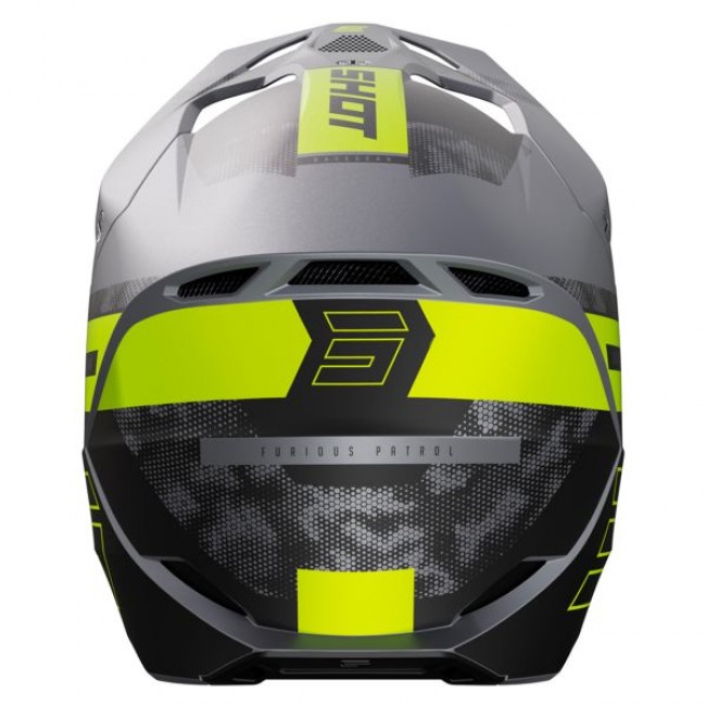 Кацига Shot Furious Patrol Grey Neon Yellow Matt